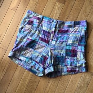 Lord & Taylor Colorful Patchwork Women's Cargo Shorts